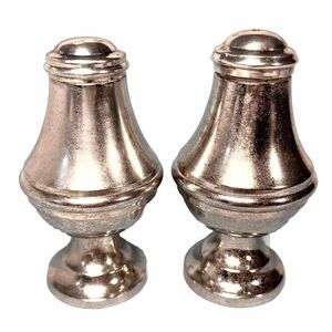Vintage Art Deco Silver Plate Salt And Pepper Shaker‎ Set 3.75"